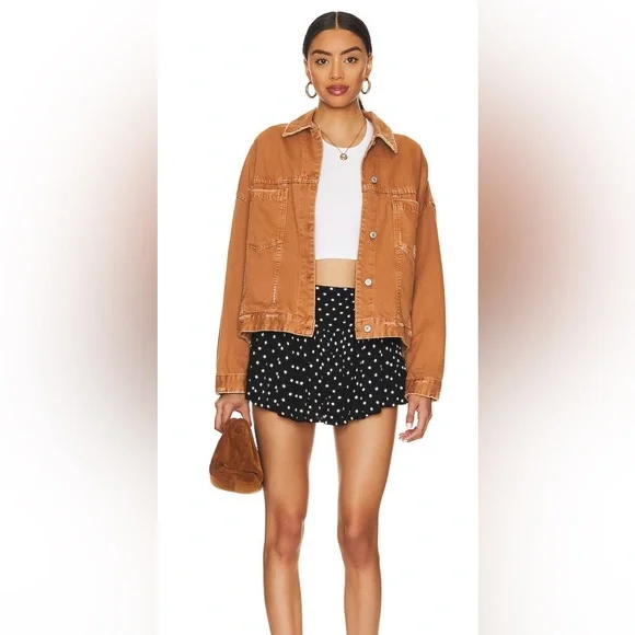 NWT Free People Gobi Skort in Washed Black Combo Size M - Picture 3 of 6